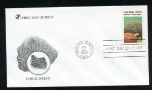 US 1827 Coral Reefs - Brain Coral UA Readers Digest FDC