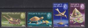 Pitcairn Islands # 194-197, Handicrafts, NH Half Cat.