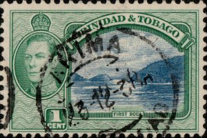 TRINIDAD & TOBAGO - 1938 -   ARIMA / TRINIDAD  circle DS with bridge on SG246