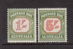 Australia #J81 & #J83 NH Mint