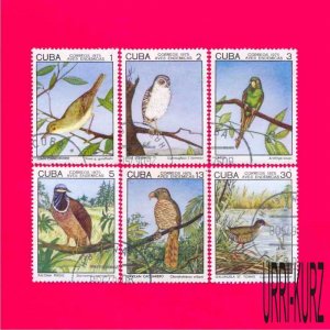 CUBA 1975 Nature Fauna Birds 6v Sc1982-1987 Mi2057-2062 CTO VF NH OG