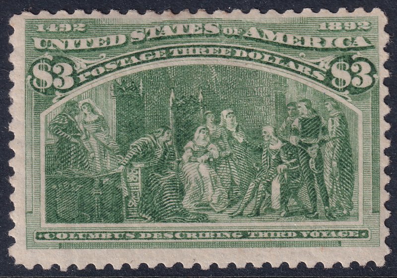 #243 Mint OG, F-VF, Rare (CV $1500 - ID37041) - Joseph Luft