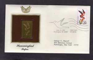 2645 Rufous, FDC PCS Gold Replica addressed