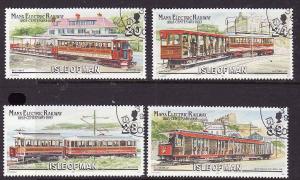 Isle of Man-Sc#554-7-used set-Electric Railway-1993-