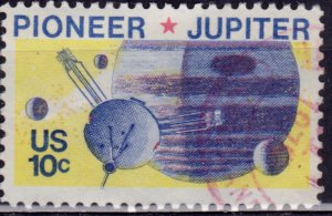 United States, 1975, Space Issue, Pioneer/Jupiter, 10c, sc#1556, used