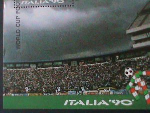 ​GUYANA-1990 WORLD CUP SOCCER ITALIA'90 CTO S/S VF LAST ONE FANCY CANCEL