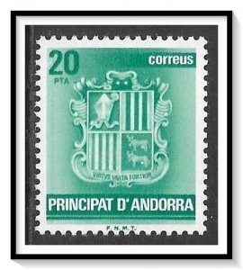 Andorra Spanish #139 Coat Of Arms MNH