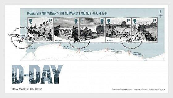 H01 Grossbritannien 2019  D-Day FDC 