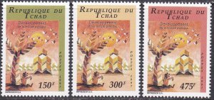 Chad Sc #750-752 MNH