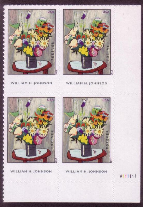 4653 US (45c) William H. Johnson SA, MNH LR PB