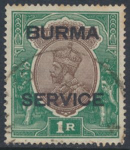 Burma SC# O11 Used  Official OPT SERVICE see details & scans 