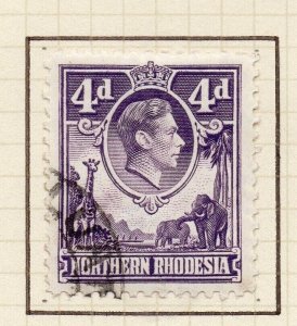 Northern Rhodesia 1938-52 Early Issue Fine Used 4d. NW-157846