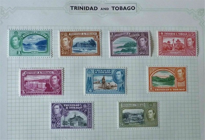  Trinidad & Tobago- Part 1938 George VI Definitive Set - Mint