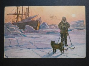 1926 Norway PPC Postcard Cover To Denmark Roald Amundsen North Pole Expedition