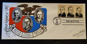 1986 Harding Coolidge Bernard Goldberg Hand Painted First Day Cover 1 of 80