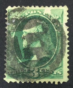 MOMEN: US STAMPS #3c NEGATIVE F USED LOT #44449