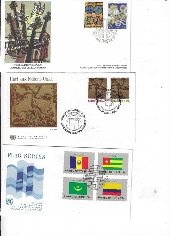 UNITED NATIONS FIRST DAY COVERS