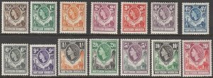 EDSROOM-17115 Northern Rhodesia 61-74 LH & MNH 1953 Queen Elizabeth CV$84.10