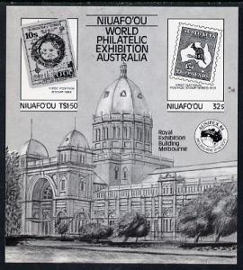 Tonga - Niuafo'ou 1984 Ausipex Stamp Exhibition m/sheet s...