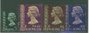Hong Kong SC# 283-6 QEII Portrait 4 Issues, Used