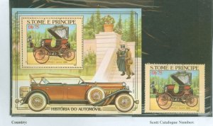 St. Thomas & Prince Islands #713 Mint (NH) Souvenir Sheet