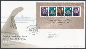 Great Britain Wales stamp Welsh Assembly block FDC Cover 2006 Mi 1 WS151568