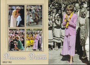 US 894 Trust Territories Micronesia NH VF Princess Diana M/S