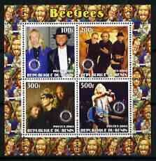 BENIN - 2003 - The Bee Gees - Perf 4v Sheet - MNH - Private Issue