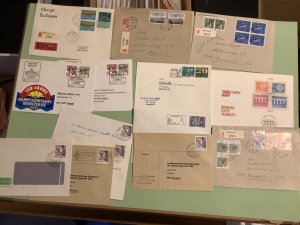 Switzerland postal  covers  14 items Ref A2215