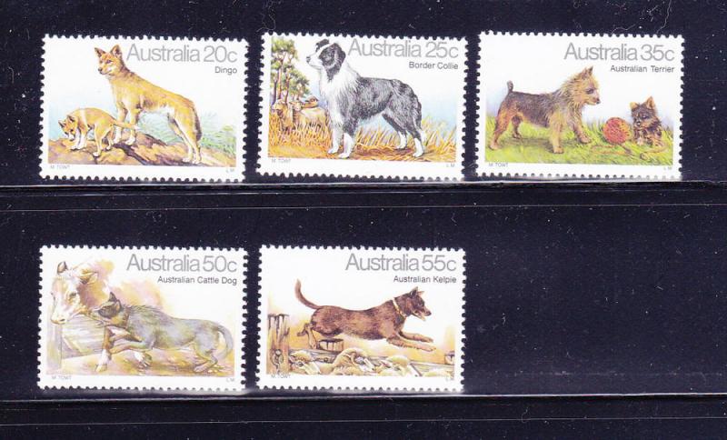 Australia 727-731 Set MNH Animals, Dogs (C)