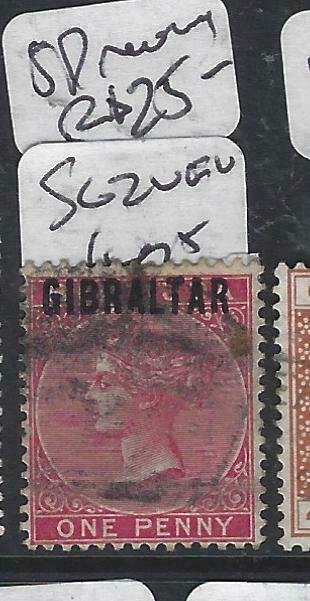 GIBRALTAR  (PP0207B)  QV  OB BERMUDA 1P  SG 2  VFU