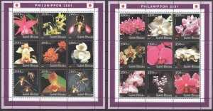 2001 Guinea-Bissau Flora Flowers Orchids 2Kb ** Ns0456