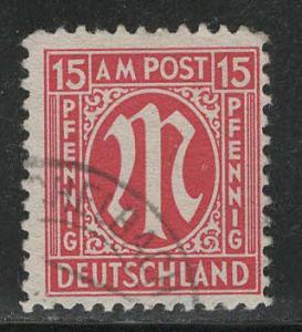 Germany AM Post Scott # 3N9a, used