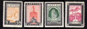 Latvia Scott CB14-CB17 Unused hinged.