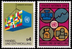 UN Vienna #35-36 MNH - Trade & Development (1983)