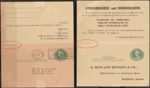 US UY14 (used/unused entire) 1¢ George/Martha Washington reply card (1934)