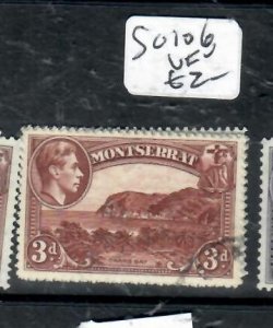 MONTSERRAT KGVI  3D  SG 106   VFU    P0324A H