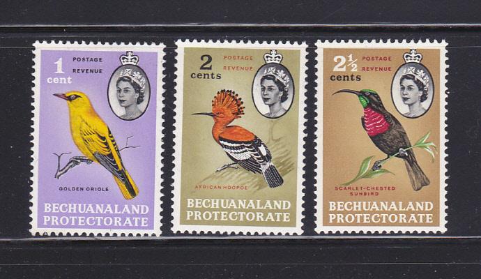 Bechuanaland Protectorate 180-182 MH Birds