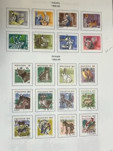 Switzerland collection reg issues 1990-1999 complete used