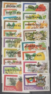 Barbuda SC 595-612 MNH