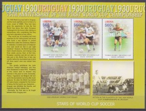 2005 Liberia 5092-5094KL 75th anniversary of the first FIFA World Cup 10,00 €