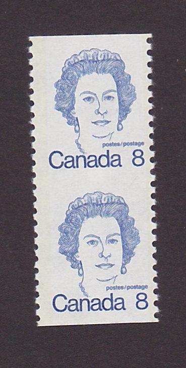 Canada 604vi VF MNH Imperf Pair