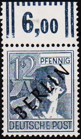 Germany(Berlin).1948 12pf  S.G.B5 Unmounted Mint