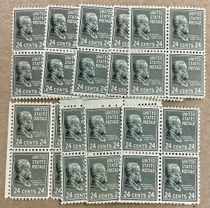 828 Benjamin Harrison Prexie Series  F/VF MNH FV $8.64 issued 1938