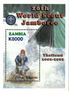 Zambia 2002 - 20th World Scout Jamboree - Souvenir Sheet - Scott 982 - MNH