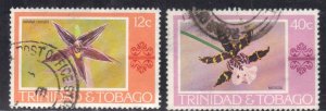 TRINIDAD&TOBAGO SCOTT# 284, 286 USED 12c, 40c 1978