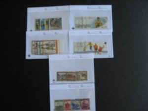 West Germany better stuff assembled in 6 sales cards,many nice semi postal sets! 