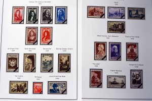 COLOR PRINTED FRANCE 1941-1999 SEMI-POSTALS + STAMP ALBUM PAGES (87 ill. pages)