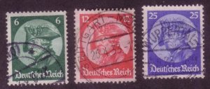 Germany  Sc. # 398-400 Used Fredrich the Great