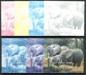 Batum 1997 Endangered Species (Elephant) perf souvenir sh...